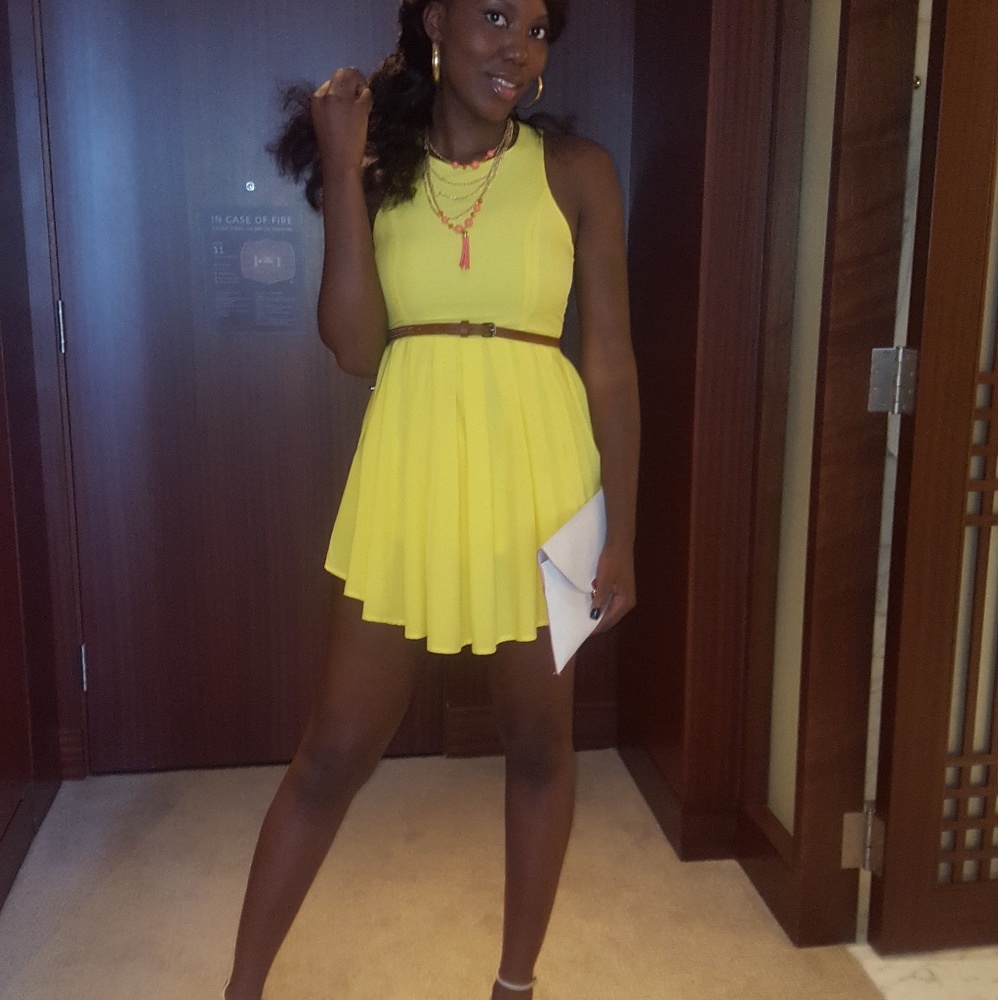 Yellow Mini Dress (Romper)